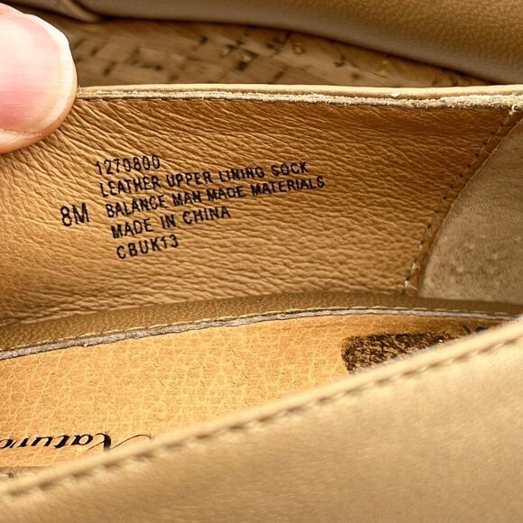 Sofft Women's Olwen Peep Toe Wedges Light Tan Leather Size 8M - Picture 10 of 12